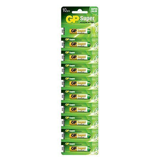 Pin Super Alkaline AAA Gp24A-2P10 - Vỉ 10 Viên
