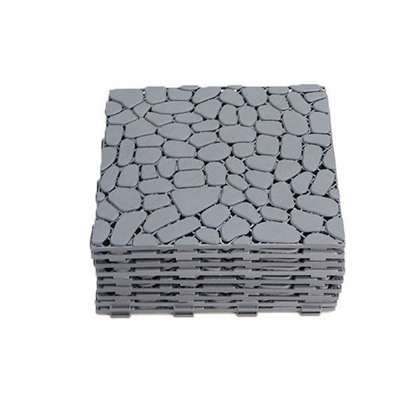 Vỉ Nhựa Lót Sàn Viên Sỏi 30x30x0.14cm (Catleza)