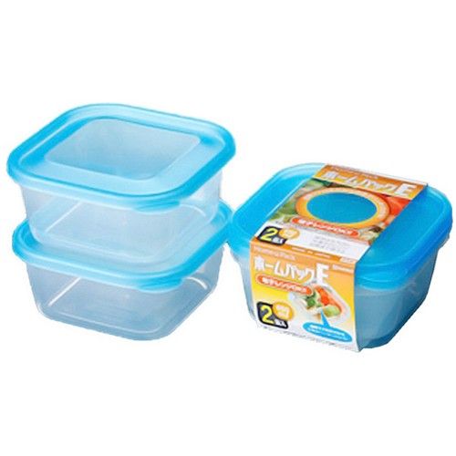 Set 2 Hộp Nhựa Konbini 650ml Màu Xanh