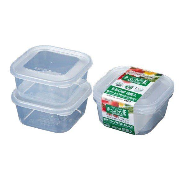 Set 2 Hộp Nhựa 650ml (Nhựa Trong)