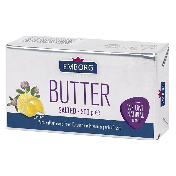 Bơ Mặn (80% Chất Béo) Hiệu Emborg 200g