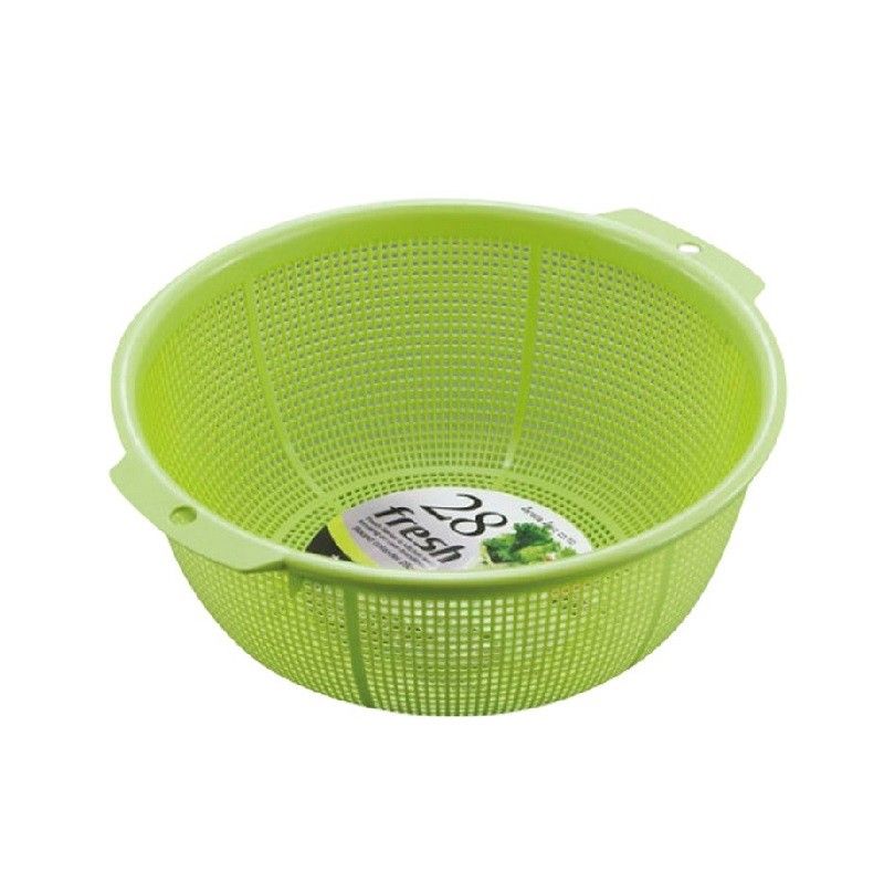 Rổ Nhựa 28 Cm Màu Xanh