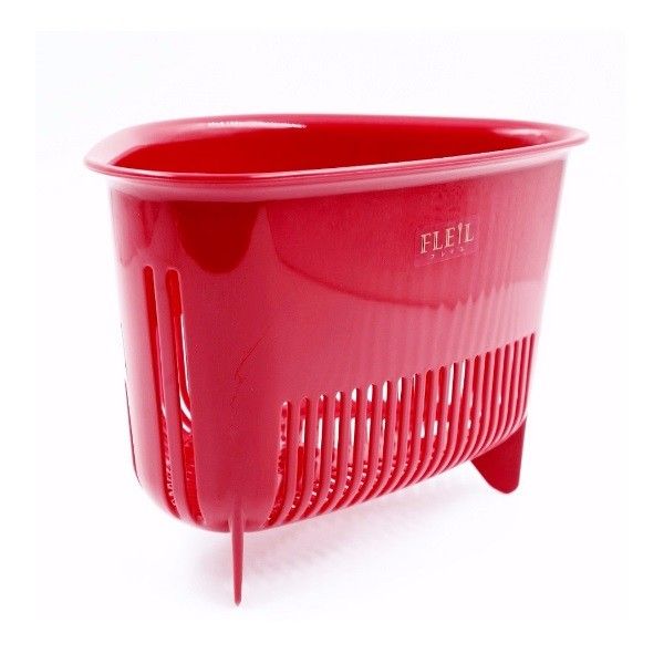 Rổ Nhựa Hình Tam Giác Có Chân (Màu Đỏ)