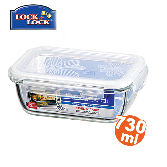 Hộp thủy tinh chịu nhiệt 730ml L&L Clear chữ nhật - LLG430
