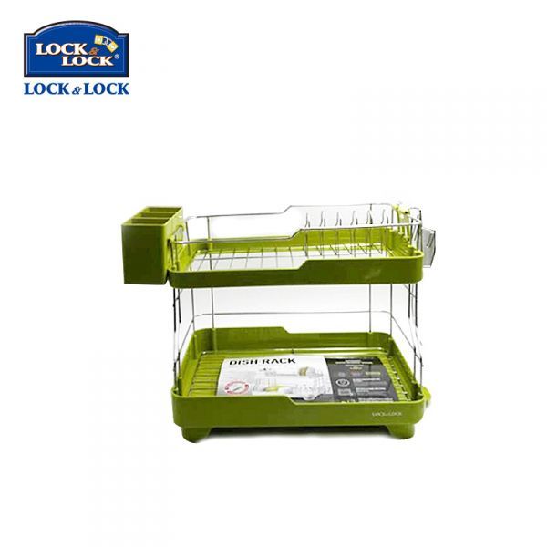 Giá để bát đĩa 2 tầng Lock&Lock LDR2001G Xanh lá