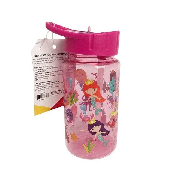 Bình Nước Nhựa Trẻ Em Lafonte 430ml 000808 Hồng