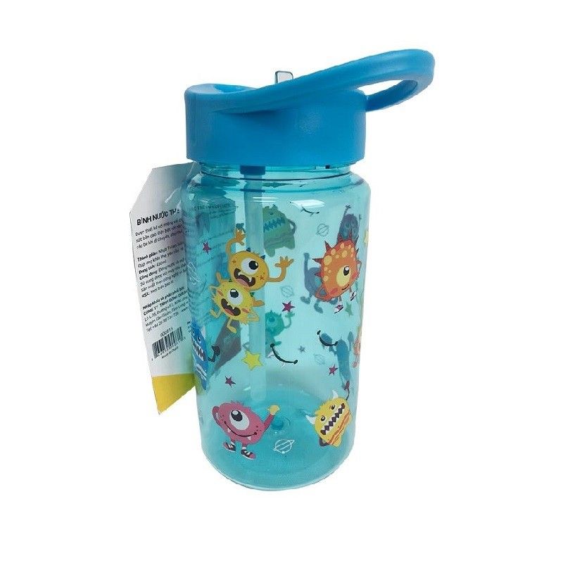 Bình Nước Nhựa Trẻ Em Lafonte 430ml 000815 Xanh