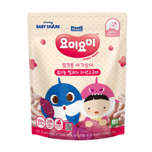 Bánh Gạo Ăn Dặm Organic Yummy Yummy Red Stage 1 Vị Khoai Lang 25g 7M+