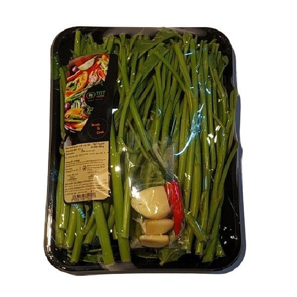 Rau Muống Sơ Chế Xào Tỏi 300g Vỉ