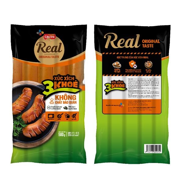 Xúc Xích 3 Khỏe Real Cầu Tre 500g