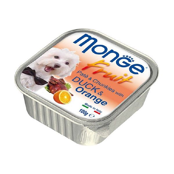 Pate Cho Chó Vị Vịt và Cam Monge 323C 100g