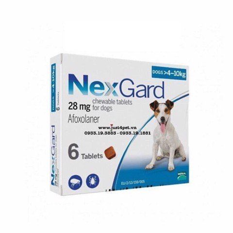 Viên Nhai Phòng Trị Ve Chó Nexgard 28mg Viên