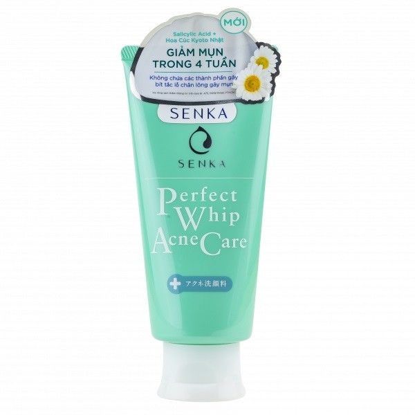Sữa Rửa Mặt Cho Da Mụn Senka Perfect Whip Acne Care 100g