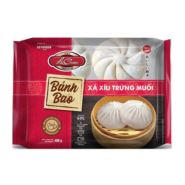 Bánh Bao Xá Xíu Trứng Muối Lacusina 400g