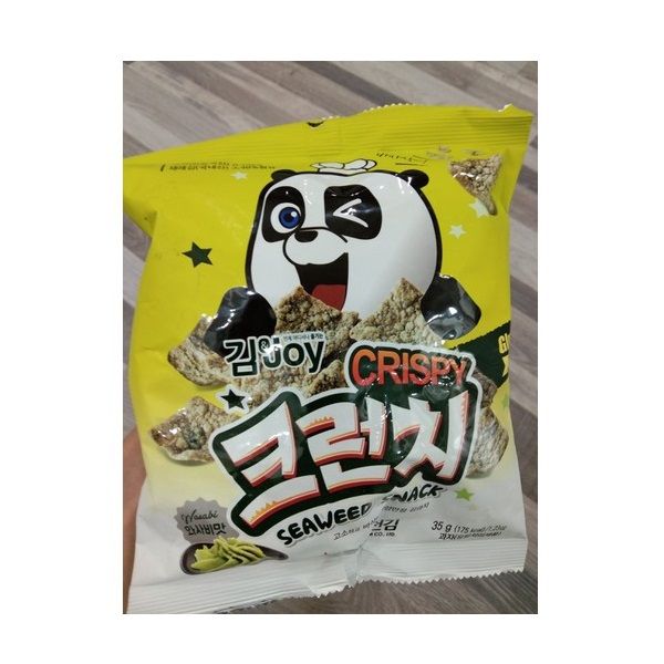 Bánh Snack Bắp Rong Biển Kim&Joy Vị Mù Tạt 35g