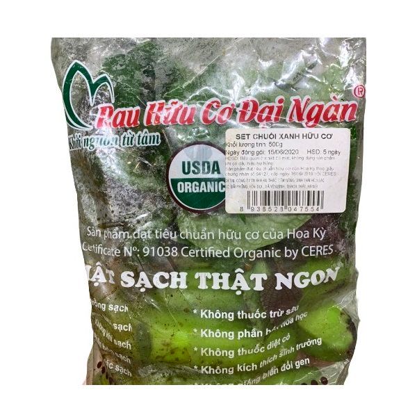 Set Chuối Xanh Organic 500g