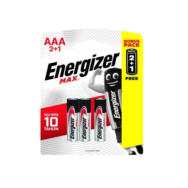 Pin Alkaline Energizer Max AAA E92BP2+1 Vỉ 3 Viên