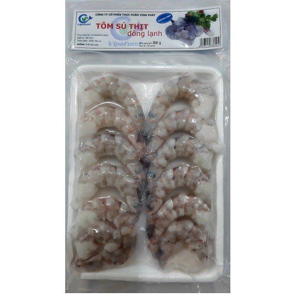 Tôm Sú Thịt Đông Lạnh Vinh Phát 300g (21-25con)