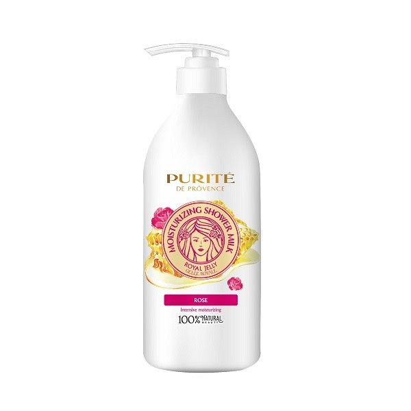 Sữa Tắm Purite Sữa Ong Chúa Và Hoa Hồng 850ml