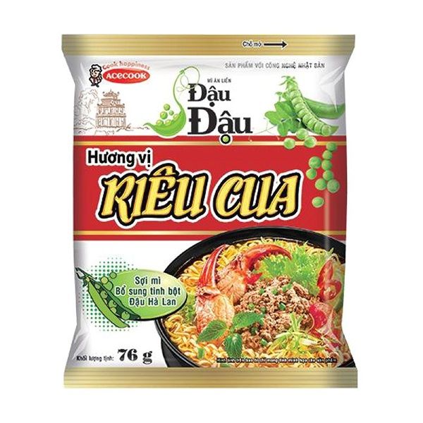 Thùng 30 Mì Đậu Đậu Riêu Cua 76g