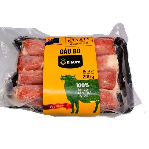 Gầu Bò KiaOra Newzeland Đông Lạnh 200g