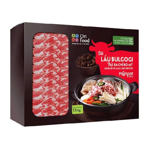 Lẩu Bulgogi Ba Chỉ Bò Mỹ Hotpot Story 1100g