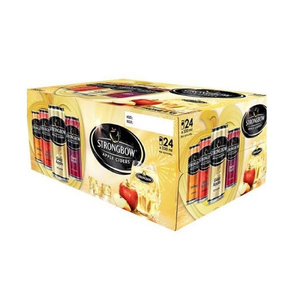 Thùng 24 Lon Nước Táo Lên Men Strongbow Mix 330ml