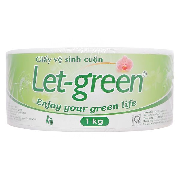 Giấy Vệ Sinh Let Green Cuộn 1kg