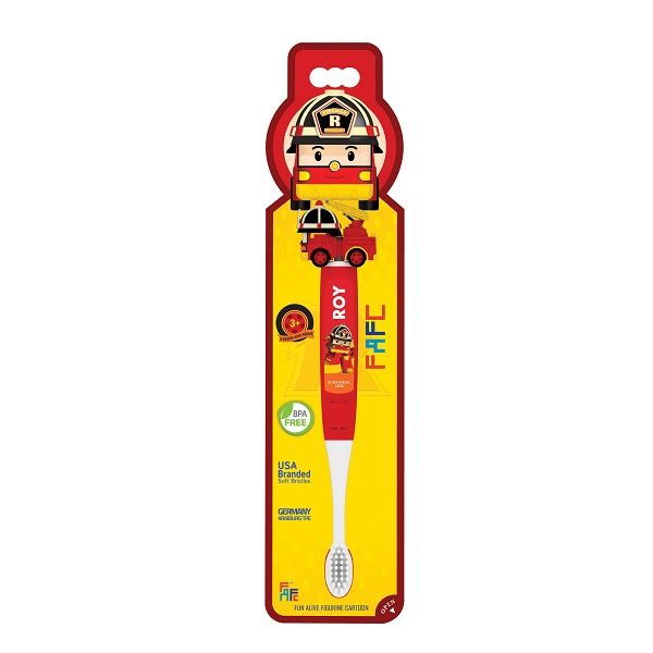 Bàn Chải Đánh Răng Trẻ Em FAFC Hình Robocar Poli - Roy