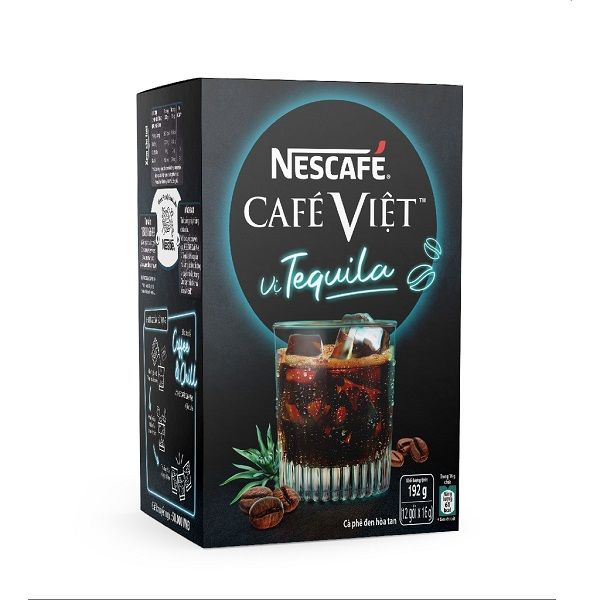 Cà Phê Hòa Tan Nescafe Cafe Việt Tequila 16g Hộp 12 Gói