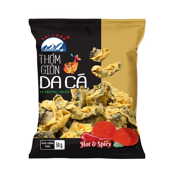 Snack Thơm Giòn Da Cá - Vị Trứng Muối 50g (Hạn Sử Dụng: 19/12/2020)