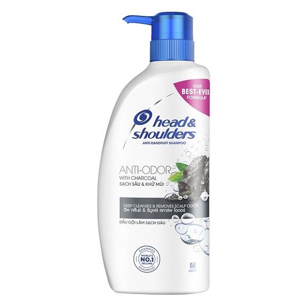 Dầu Gội Than Hoạt Tính Sạch Sâu Head & Shoulders Anti-Dandruff Shampoo Anti-Odor With Charcoal 625ml