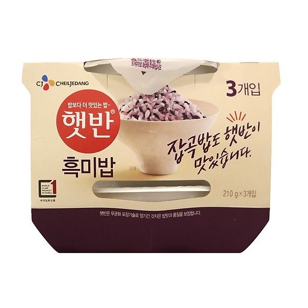 Cơm Nếp Than Ăn Liền Hetbahn 210gx3