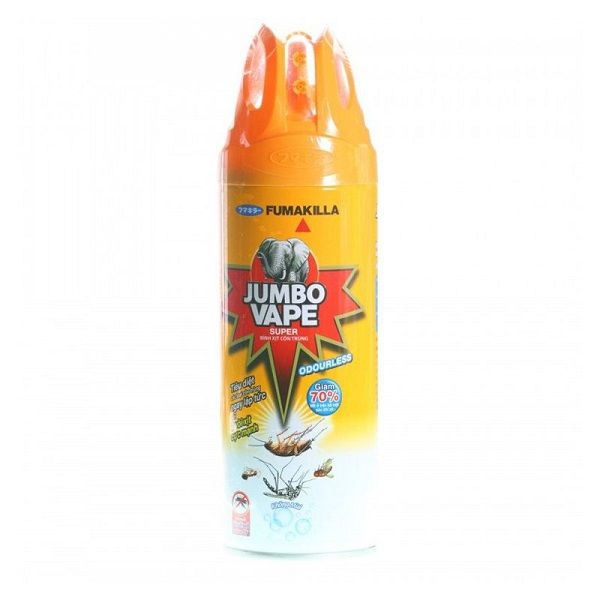 Xịt Côn Trùng Jumbo Vape Không Hương 300ml