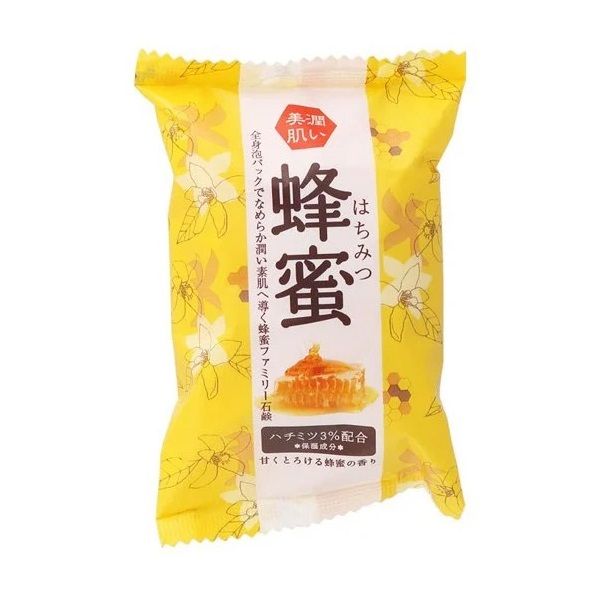 Xà Phòng Chiết Xuất Mật Ong Pelican Family Soap Honey 80g (Store 5871,5873)