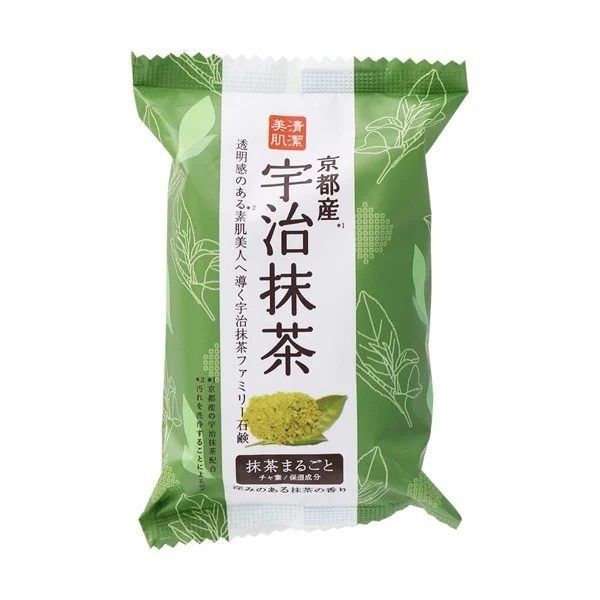 Xà Phòng Chiết Xuất Trà Uji Pelican Family Soap Uji Green Tea 80g (Store 5871,5873)