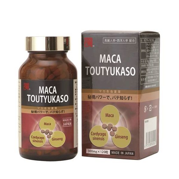 Thực Phẩm Bảo Vệ Sức Khỏe Viên Uống Hỗ Trợ Sức Khỏe Nam Giới Maca Toutyukaso 120 Viên