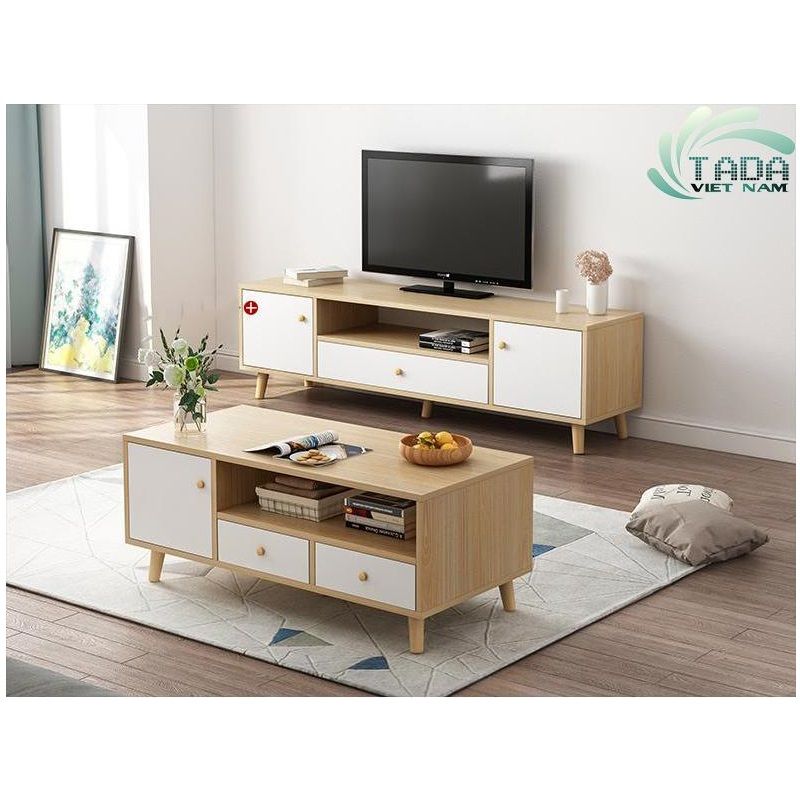 Bàn Trà 2 Ngăn Kéo 1 Cánh Mở TD680 100X48X45cm
