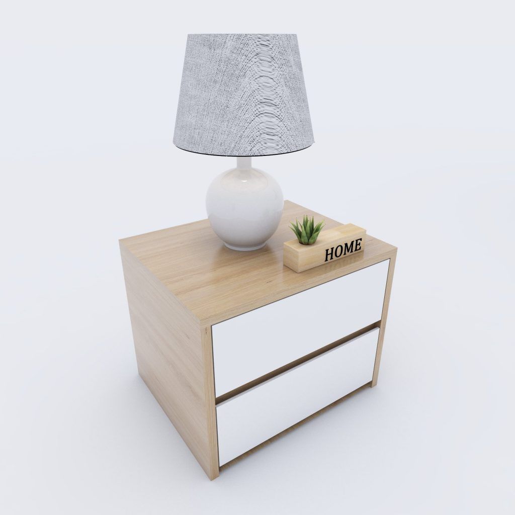 Tab Đầu Giường 2 Ngăn Kéo TD1161 40X40X35cm