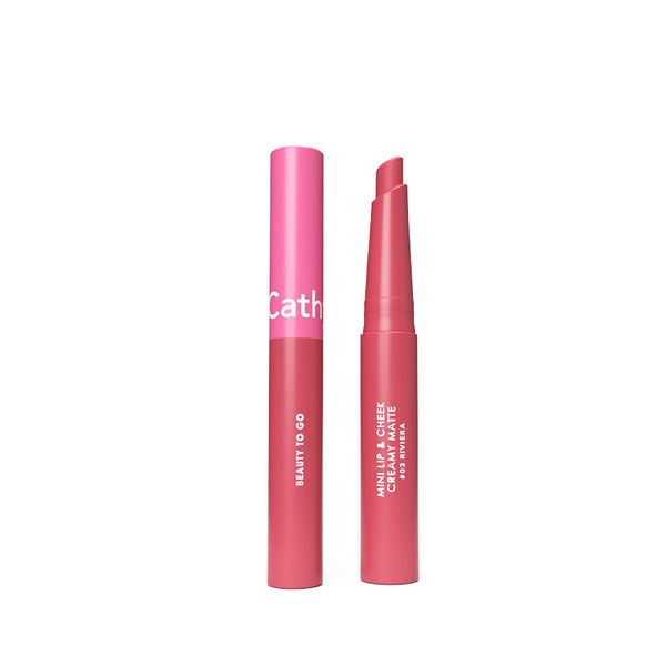 Son Kem Má Hồng Mini Cathy Doll Beauty To Go Lip & Cheek Creamy Matte #03 Riviera 0.6g