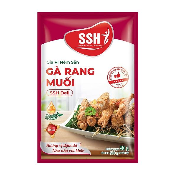Gia Vị Nêm Sẵn Gà Rang Muối SSH Deli 50g