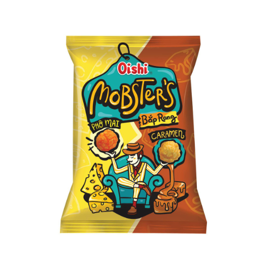 Bánh Snack Oishi Bắp Rang Caramel Phô Mai 80g