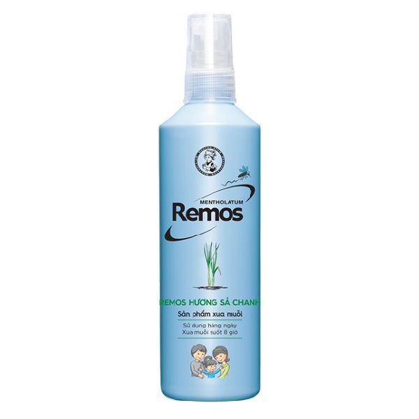 Xịt Chống Muỗi Remos Hương Sả Chanh 150ml