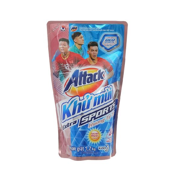 Nước Giặt Khử Mùi Attack Hương Tự Tin Túi 1.2kg