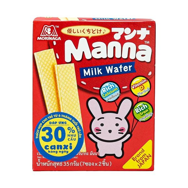 Bánh Xốp Sữa Manna - Manna Milk Wafer 35g