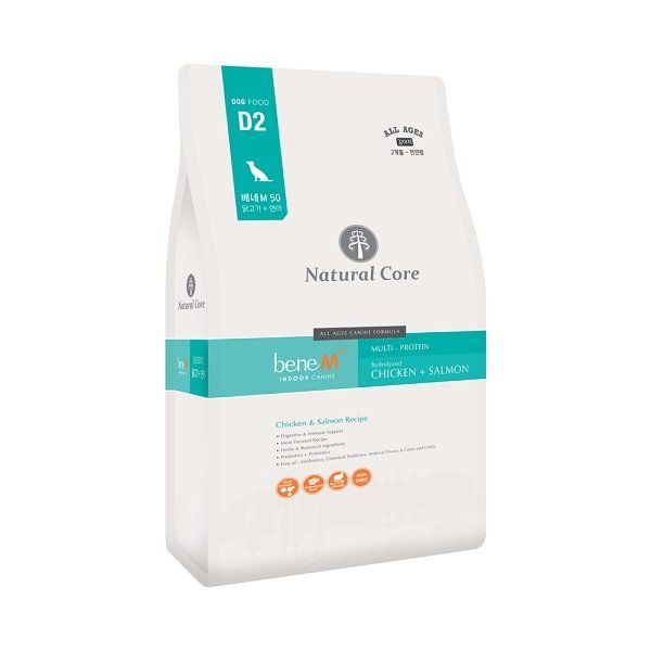Thức Ăn Hạt Cho Chó Thịt Gà & Cá Hồi Natural Core 5kg