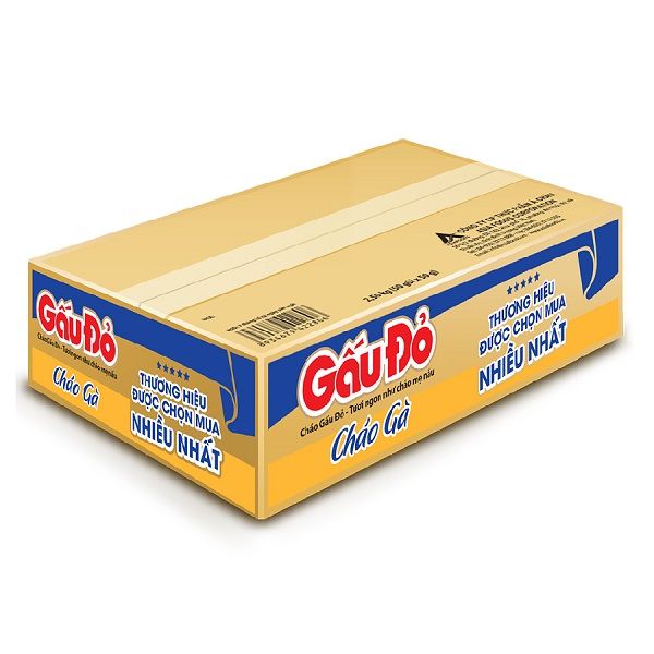 Thùng 50 Cháo Gấu Đỏ Gà 50g