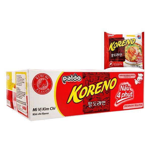 Thùng 24 Mì Koreno Kim Chi 100g