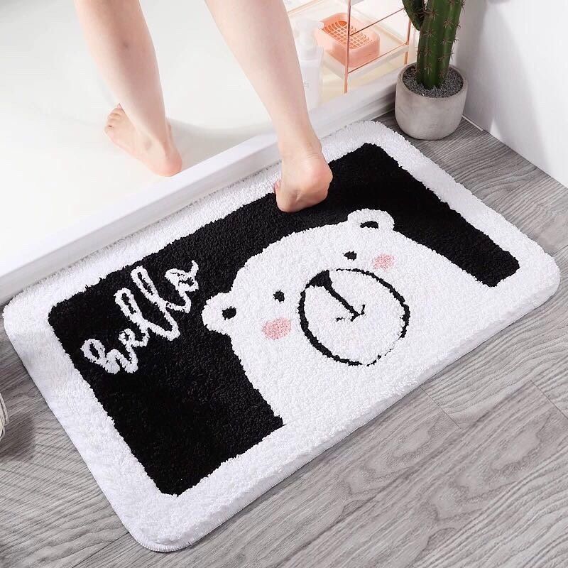 Thảm Lau Chân Chống Trượt 40X60cm (Giao Màu Ngẫu Nhiên)