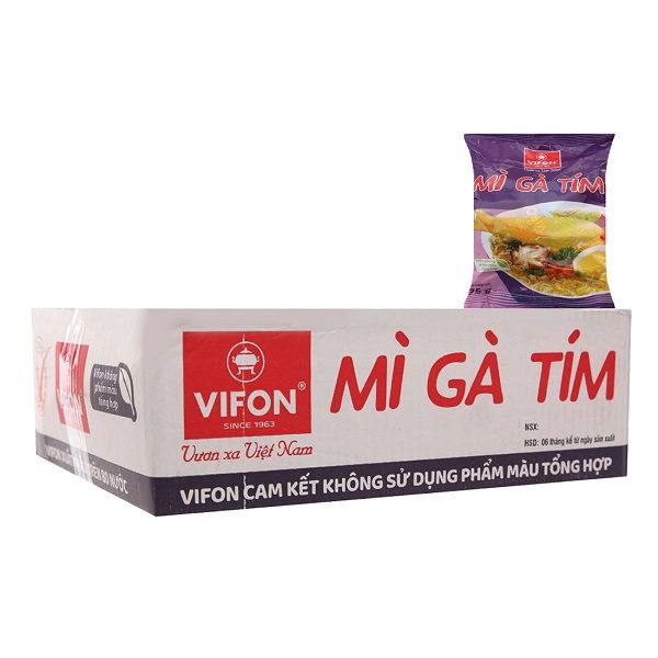 Thùng 30 Mì Gà Tím Vifon 75g